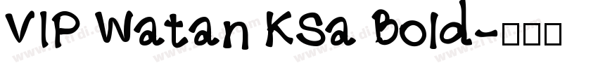 VIP Watan KSa Bold字体转换